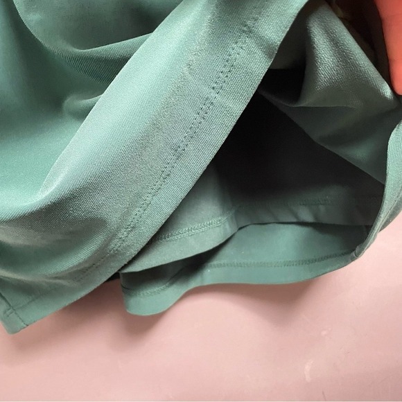 HALOGEN XS Green V Neck Short Sleeve‎ Casual Dress NWT - Picture 6 of 8